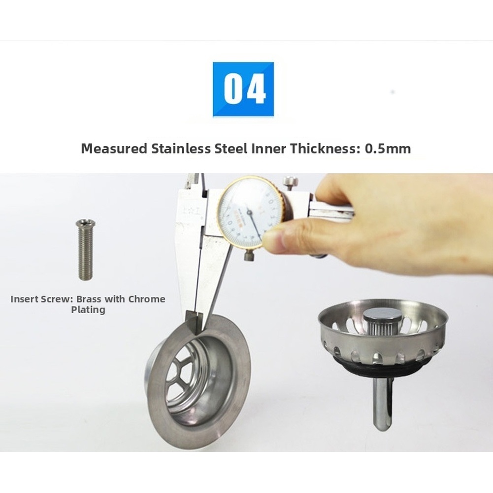 85mm Stainless Steel Kitchen S - Sink Drain Strainer recension och pris