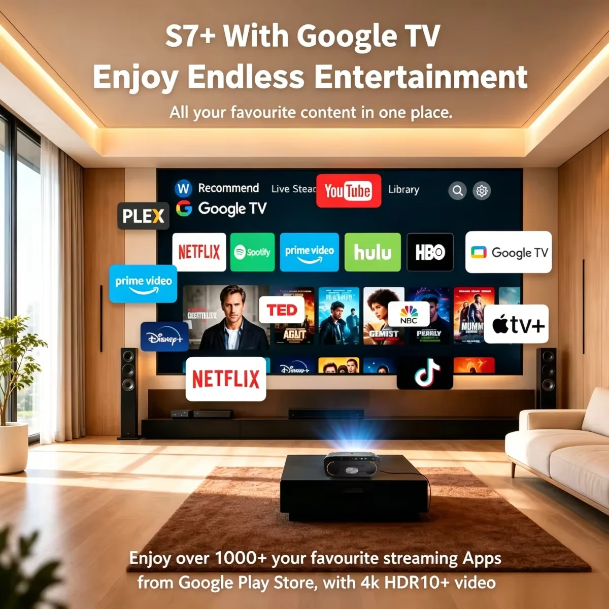 S7 4200ANSI Native 1080P 4K UH - Home Improvement Videos recension och pris