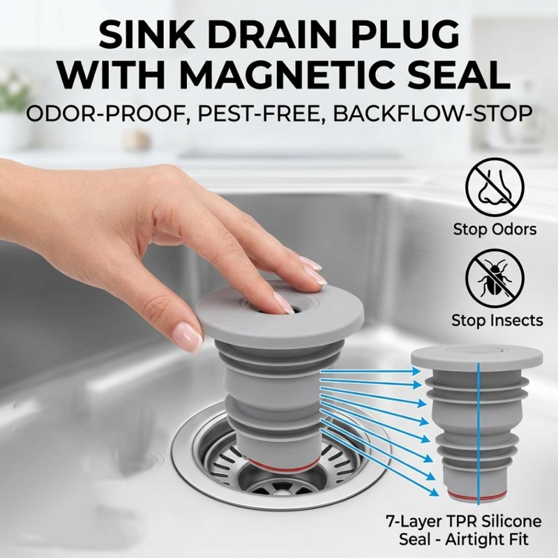 Silicone Bathroom Sewer Seal R - Sink Drain Strainer recension och pris