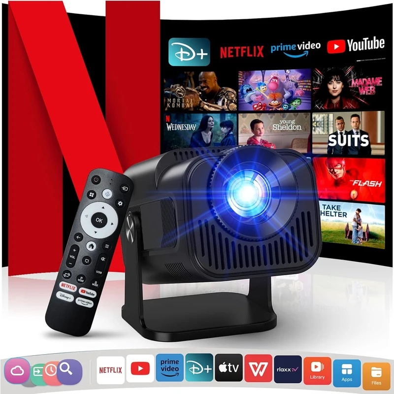 4K Android 11 Projector Native - Home Improvement Videos recension och pris
