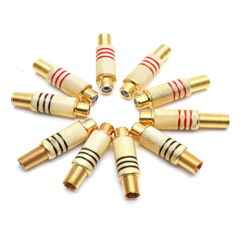 4PCS RCA Plug Gold Plated Sold - Home Improvement Videos recension och pris