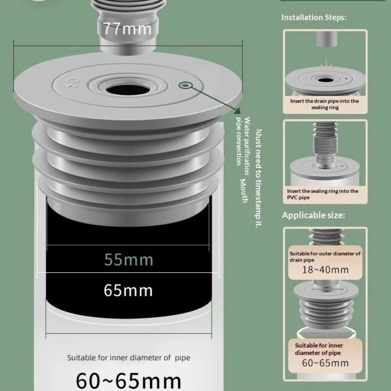 Silicone Bathroom Sewer Seal R - Sink Drain Strainer recension och pris